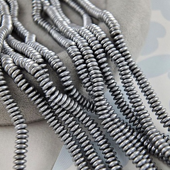 Нить 40 см Гематит, гематин 4.3x1.7 мм, бусина рондель, цвет платина (9675-П)	 купить в Воронеже | Заказать в интернет-магазине Viva Beads
 Нить 40 см Гематит, гематин 4.3x1.7 мм, бусина рондель, цвет платина (9675-П)	 купить в Воронеже | Заказать в интернет-магазине Viva Beads