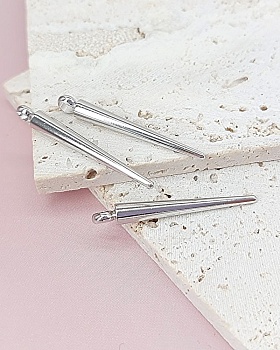 Подвеска Шип 36х4.4 мм родиевое покр. (8448-36-Р) купить с доставкой по России | Интернет-магазин Viva Beads