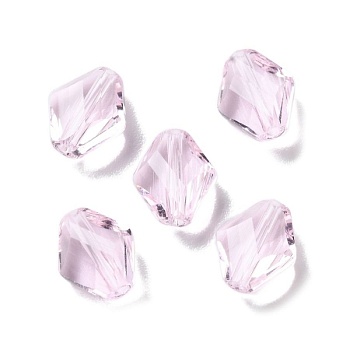 1 шт. Бусина 10x8x4 мм граненый ромб, розовый, хрустальное стекло (9672-РОЗ) купить в Воронеже | Заказать в интернет-магазине Viva Beads
