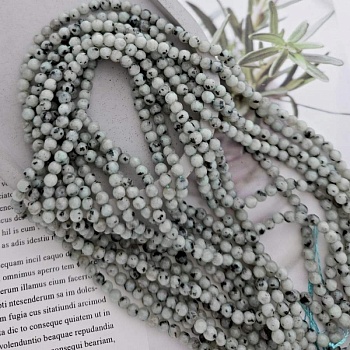 Нить 36 см Яшма "киви" ок. 4.5 мм граненые бусины (8902-4)  купить в Воронеже | Заказать в интернет-магазине Viva Beads
