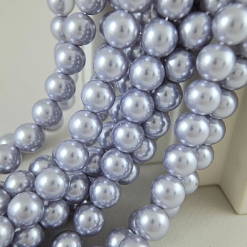 Нить 19 см Жемчуг Майорка 10 мм серо-сиреневый, гладкий шар (9621-10) купить в Воронеже | Заказать в интернет-магазине Viva Beads
 Нить 19 см Жемчуг Майорка 10 мм серо-сиреневый, гладкий шар (9621-10) купить в Воронеже | Заказать в интернет-магазине Viva Beads