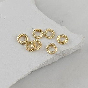 1 шт. Концевик кольцо 5.3 мм витое, позолота 14К (10113-З) купить в #REGION_P# | Заказать в интернет-магазине Viva Beads
