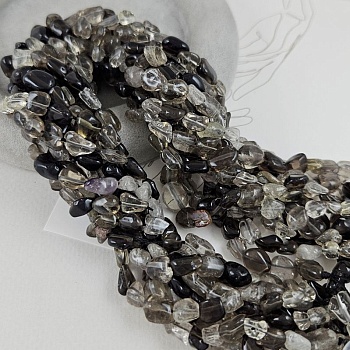 Нить 40 см Кварц дымчатый, раухтопаз 5-7.7х4.5-10 мм бусины фри форм (9453) купить в Воронеже | Заказать в интернет-магазине Viva Beads

