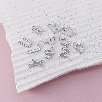 Подвеска буква 8.5 мм A-Z родиевое покр. (7812) купить с доставкой по России | Интернет-магазин Viva Beads