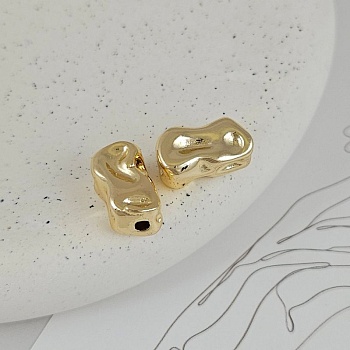 УЦЕНКА 1 шт. Бусина прямоугольная фри форм 17.7х9.9х8.1 мм позолота 14К (9476-18-З-УЦ) купить с доставкой по России | Интернет-магазин Viva Beads