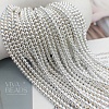 Нить 40 см Гематит 3 мм шар цвет белое серебро (7625-3) купить в Воронеже | Заказать в интернет-магазине Viva Beads
