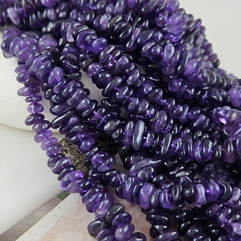 Нить 20 см Аметист натуральный 7-12х4.5-5.5 мм бусины фри форм, галтовка (9898) купить в Воронеже | Заказать в интернет-магазине Viva Beads
