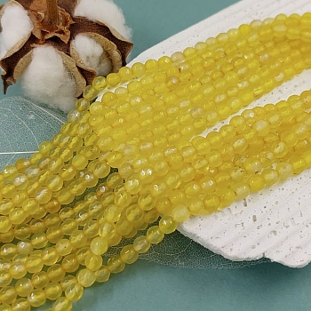 нить 36 см Агат тониров. 4 мм граненая бусина желтый (4785) купить в Воронеже | Заказать в интернет-магазине Viva Beads

