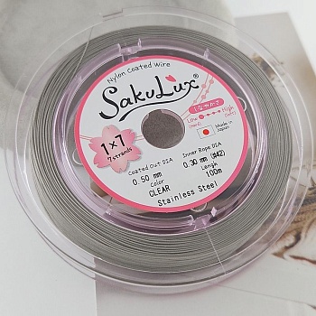 1 м Тросик SakuLux 7 струн - 0.5 мм цвет стальной (6440-0.5-С) купить в Воронеже | Заказать в интернет-магазине Viva Beads
 1 м Тросик SakuLux 7 струн - 0.5 мм цвет стальной (6440-0.5-С) купить в Воронеже | Заказать в интернет-магазине Viva Beads