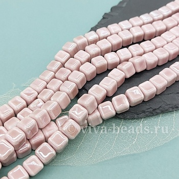 1 шт. Бусина куб 8.5 мм пыльная роза, керамика (6476-ПРОЗ) купить в Воронеже | Заказать в интернет-магазине Viva Beads
 1 шт. Бусина куб 8.5 мм пыльная роза, керамика (6476-ПРОЗ) купить в Воронеже | Заказать в интернет-магазине Viva Beads