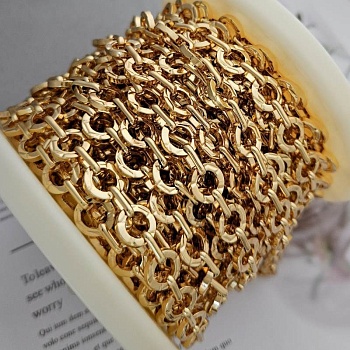 10 см Цепь 10.3 мм / толщина / позолота (8846-З) купить в Воронеже | Заказать в интернет-магазине Viva Beads
