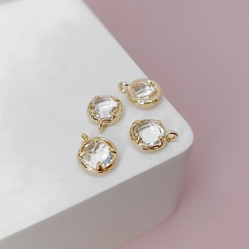 Подвеска круглая с фианитом 9.5х7.4 мм позолота 14к (7596-БЗ) Подвеска круглая с фианитом 9.5х7.4 мм позолота 14к (7596-БЗ)