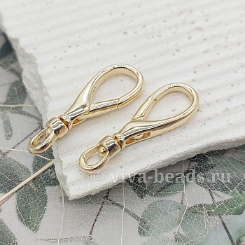 Замок карабин 30х10 мм позолота (6841-З) купить в Воронеже | Заказать в интернет-магазине Viva Beads
 Замок карабин 30х10 мм позолота (6841-З) купить в Воронеже | Заказать в интернет-магазине Viva Beads