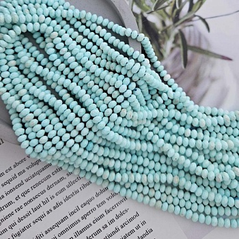 Нить 19 см Говлит натуральный тонированный 4.5x3 мм граненые рондели  (7044) для бижутерии купить с доставкой по России | Интернет‑магазин Viva Beads