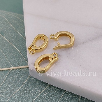 Бейл разъемный 12х7х2.6 мм позолота 14К (6296-З) купить с доставкой по России | Интернет-магазин Viva Beads