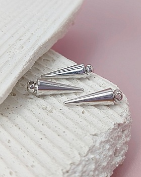 УЦЕНКА Подвеска Шип 19.2х5.7 мм родиевое покр. (6605-20-Р-УЦ)