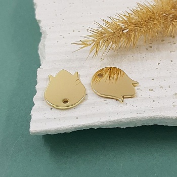 Подвеска Цветок 12x11x1 мм позолота (5618) купить с доставкой по России | Интернет-магазин Viva Beads