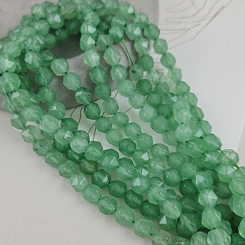 Нить 19 см Жадеит тонированный 7-7.5 мм многогранник зеленый (9462-ЗЕЛ) купить в Воронеже | Заказать в интернет-магазине Viva Beads
