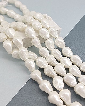 УЦЕНКА 1 шт. Жемчуг майорка 9-9.5х10-12.5 мм капля имитация барокко (7655-УЦ) купить в Воронеже | Заказать в интернет-магазине Viva Beads
