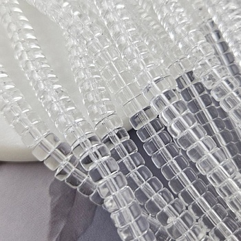 Нить 37 см Бусина шайба ок. 6х3 мм, стекло (10054) купить с доставкой по России | Интернет-магазин Viva Beads