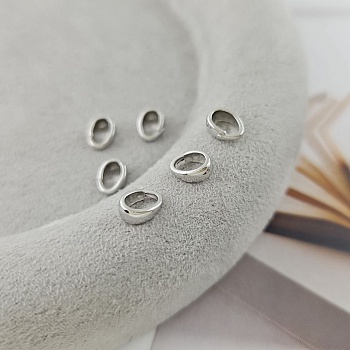 Бейл держатель для кулона 6.6х3 мм родиевое покрытие (9852-Р) купить в Воронеже | Заказать в интернет-магазине Viva Beads
