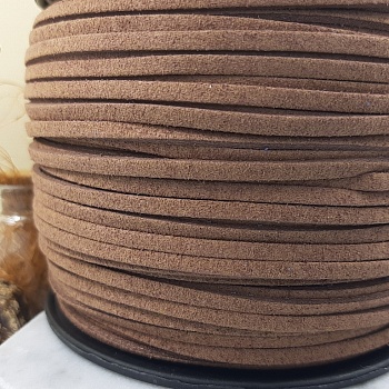 1 м Шнур замшевый иск. 3 мм Camel (4020-СК) купить в #REGION_P# | Заказать в интернет-магазине Viva Beads
