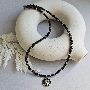 Набор для создания чокера своими руками: перламутр, фианиты, позолоченная фурнитура | DIY украшение Чокер Звездная пыль: набор материалов для создания элегантного чокера (НАБОР-30)