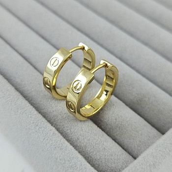 Швензы конго, бублики 20х4.4 мм, позолота 14К (10085-З) купить с доставкой по России | Интернет-магазин Viva Beads