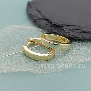 Швензы конго (бублики) 19х15х4 мм позолота (6581-З)