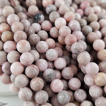 Нить 37-38 см Яшма розовая бусины ок. 8.5 мм тонированная, бусины гладкий шар (10051-8.5) для бижутерии купить с доставкой по России | Интернет‑магазин Viva Beads