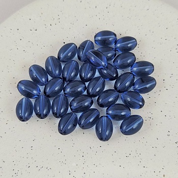 10 шт. Бусина овальная ок. 8х11 мм синий, хрустальное стекло (9466-СИН) купить в Воронеже | Заказать в интернет-магазине Viva Beads
